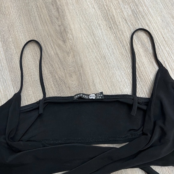SEXY WRAP OVER BRALETTE CROP TOP - Picture 6 of 6